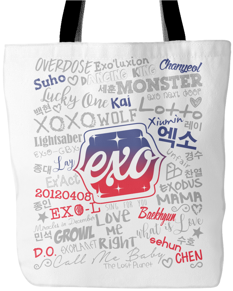 Exo "collage" 2016 Tote Bags (1024x1024), Png Download