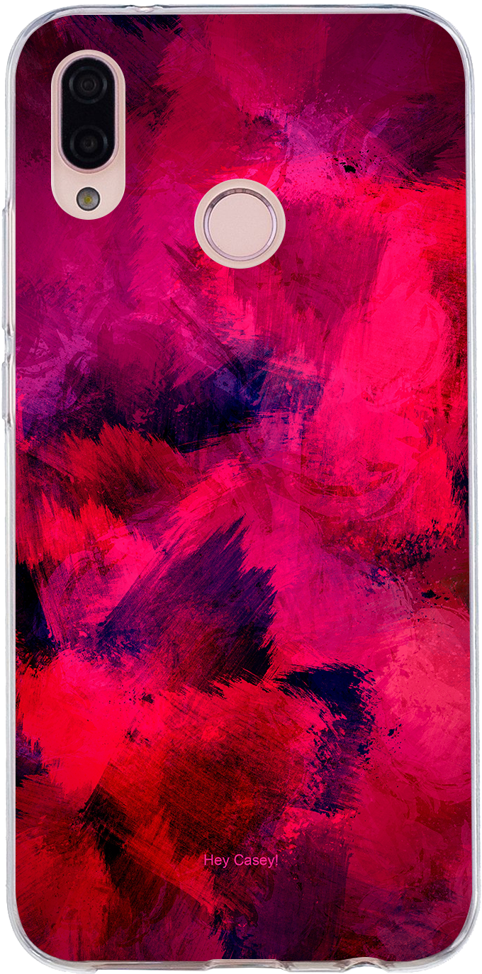Pink And Red Brush Strokes Phone Case Covers For Iphone, (1500x1499), Png Download
