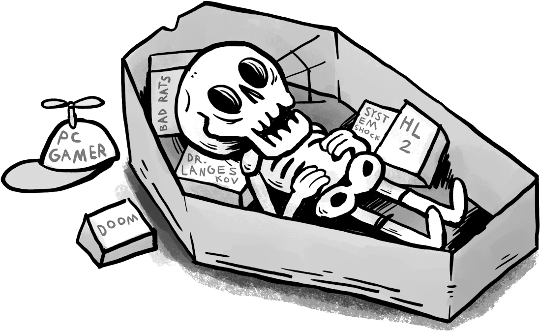 Shhhhhhhh Please Click Very Gently The Pc Gamer Is (1600x960), Png Download