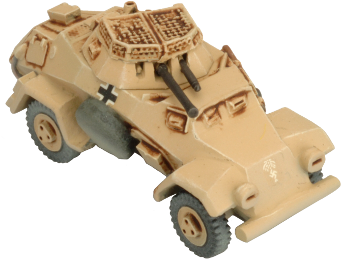 Sd Kfz 221/222 Light Scout Troop (690x524), Png Download