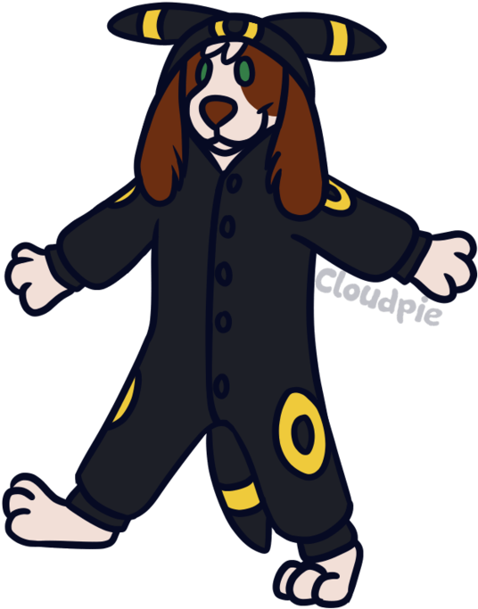 Umbreon Kigu Doodle (600x729), Png Download
