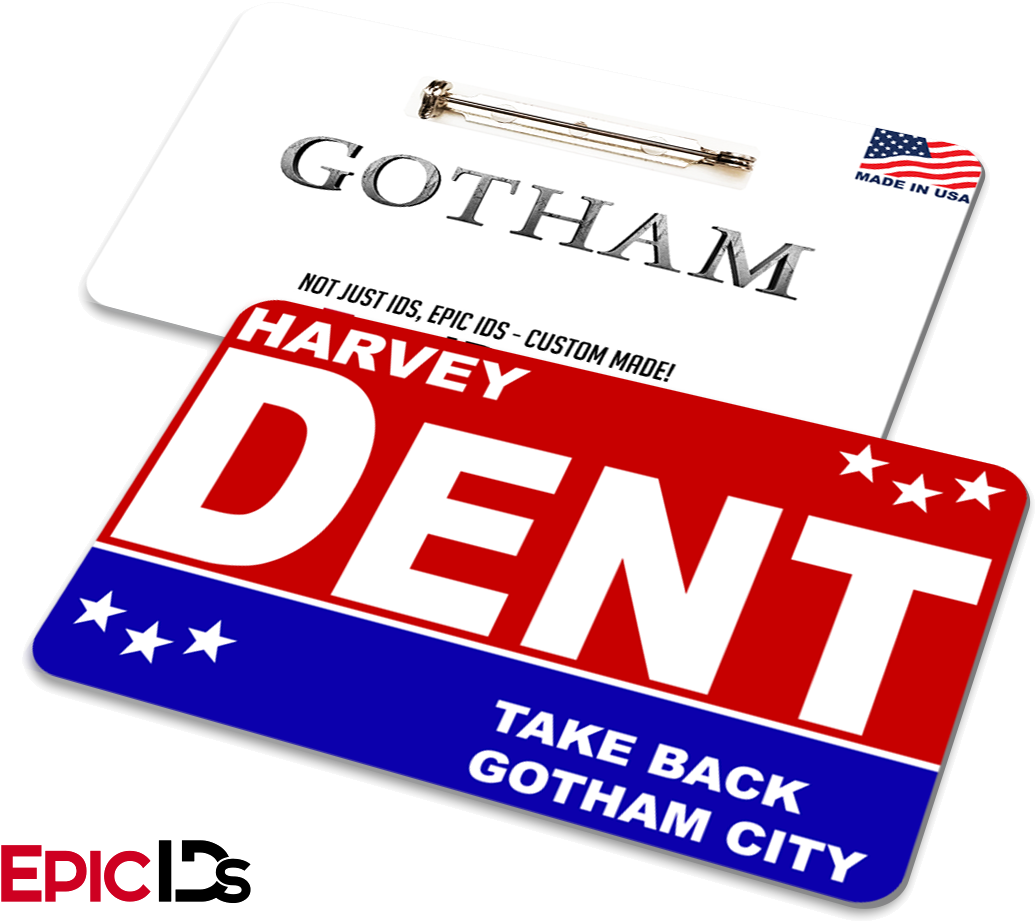 Gotham Inspired "harvey Dent" Campaign Badge Two Faces, (1200x1000), Png Download
