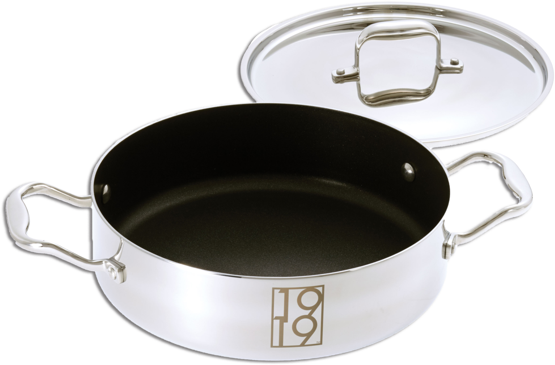10-inch Covered Nonstick Casserole Pan (2048x2048), Png Download