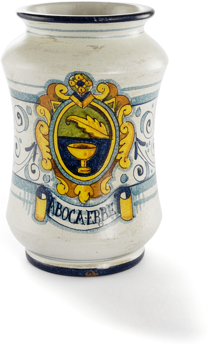 Ceramic Jar With Aboca Crest (1280x1280), Png Download