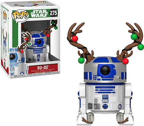Holiday R2-d2 With Antlers (709x709), Png Download