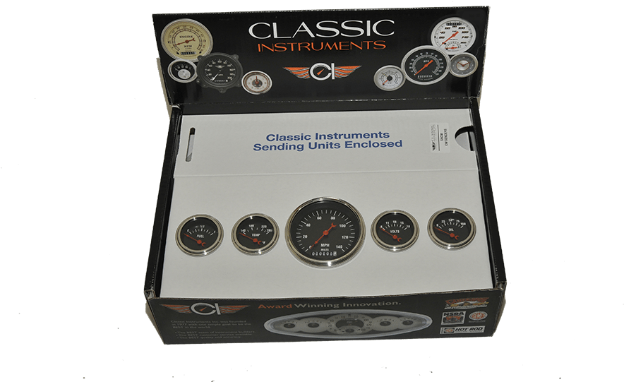 Classic Instruments Hot Rod Series With Red Pointers (900x598), Png Download