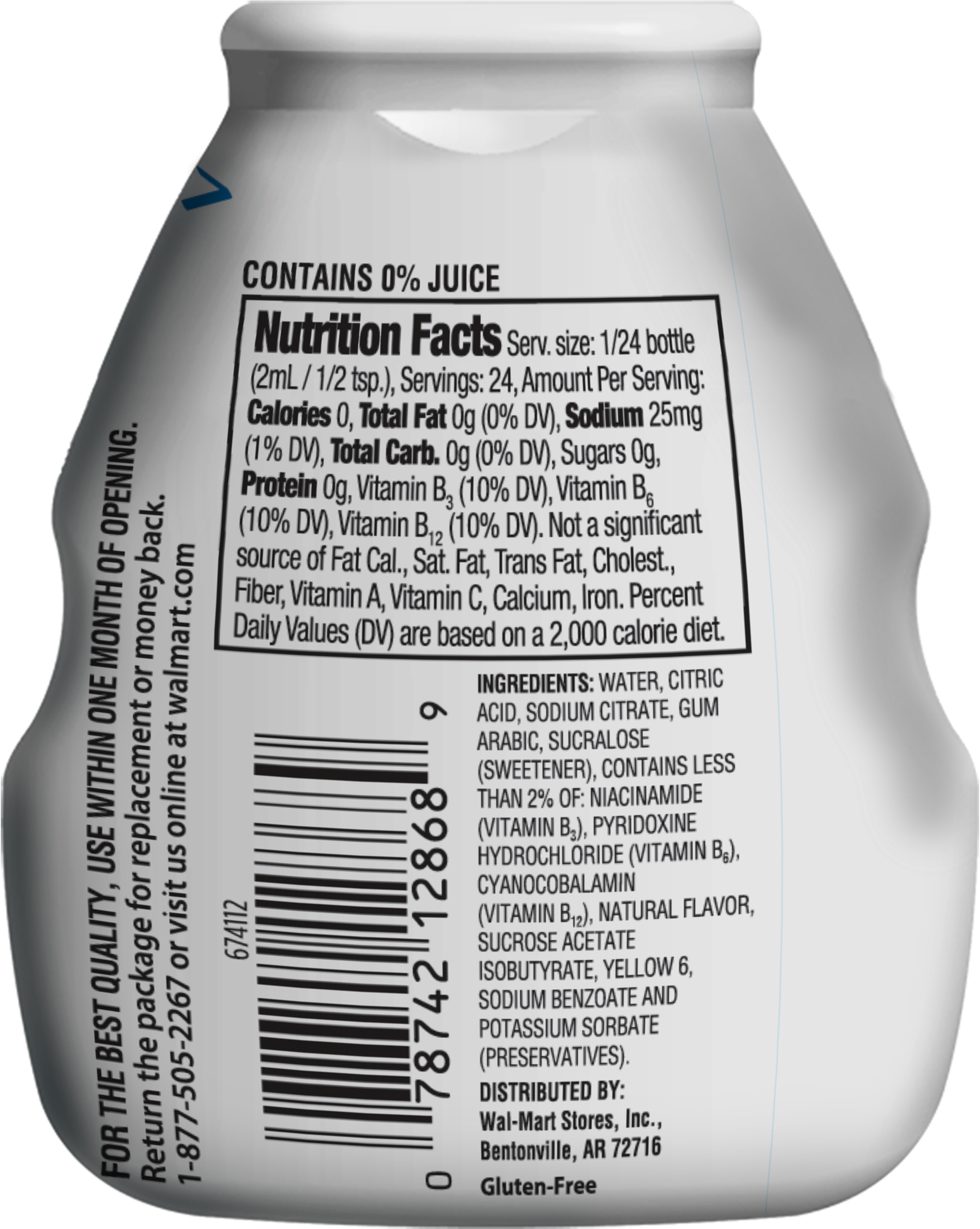 Great Value Drink Enhancer, Orange Blast, (3000x3600), Png Download