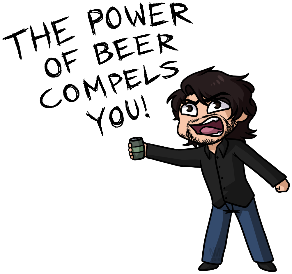 “the Power Of Beer Compels You @markiplier ” (1014x951), Png Download