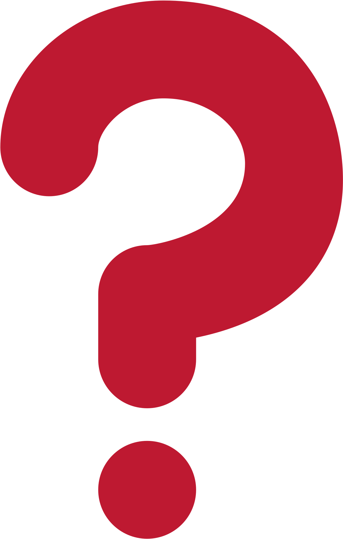 Red Question Mark Ornament (2048x2048), Png Download