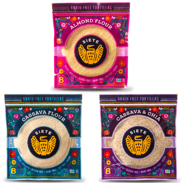 2 Almond Flour 2 Cassava & Coconut 2 Cassava & Chia (600x600), Png Download