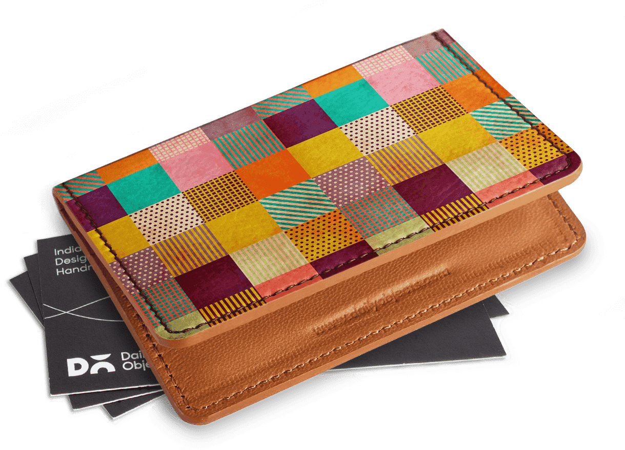 Dailyobjects Decorative Pixel Card Wallet Buy Online (1220x900), Png Download