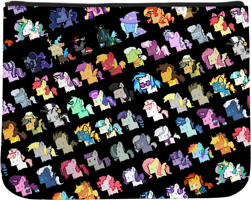 Pixel Pony Sublimated Flap (1000x1000), Png Download