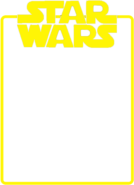 5x7 Star Wars Photo Overlay Logo On Top (680x730), Png Download