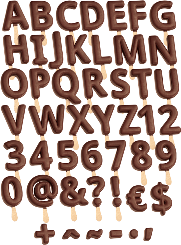 Ice Cream Stick Food Font (595x802), Png Download