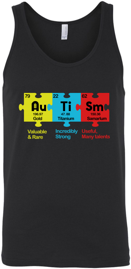 Autism Periodic Table Shirt Autism Shirts Autism Awareness (1024x1024), Png Download