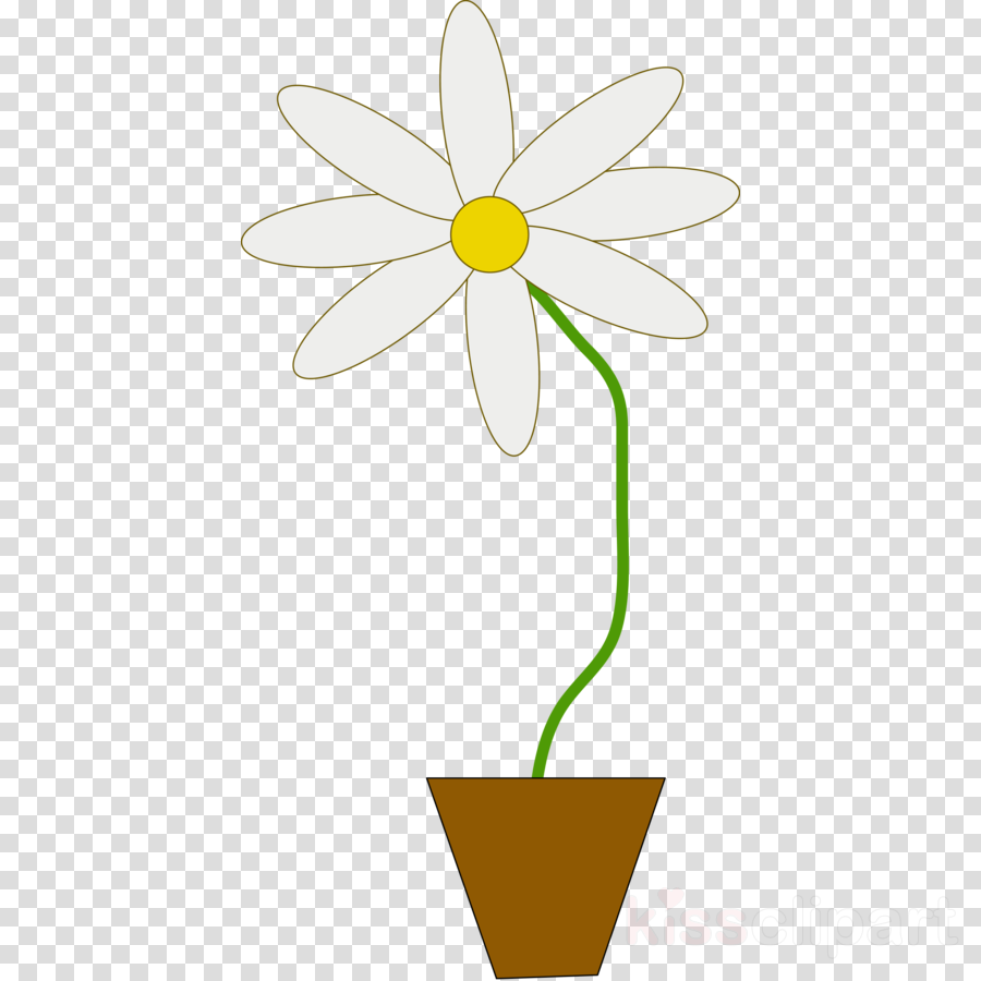 Flower In Pot Clipart Flower Clip Art (900x900), Png Download