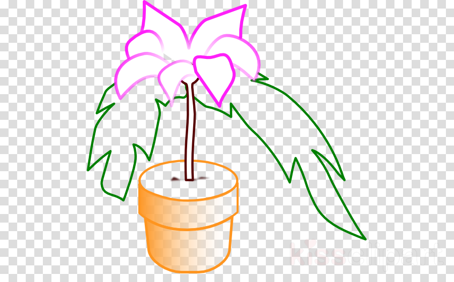 Vektor Pot Bunga Ganja Clipart Clip Art (900x560), Png Download