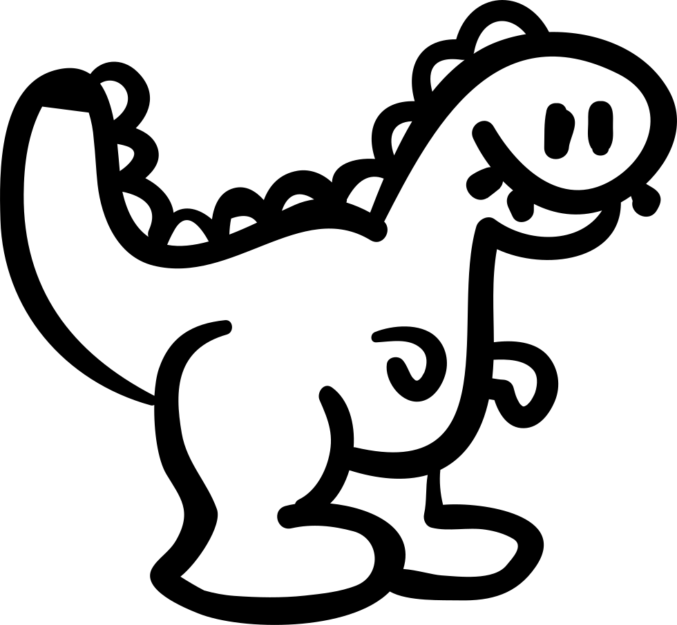 Dinosaur Hand Drawn Toy Animal Comments (980x906), Png Download