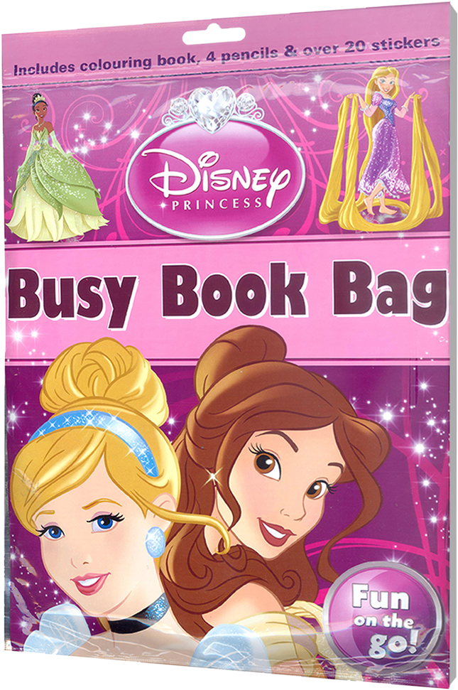 Picture Of Disney Princess Busy Book Bag (1000x1000), Png Download
