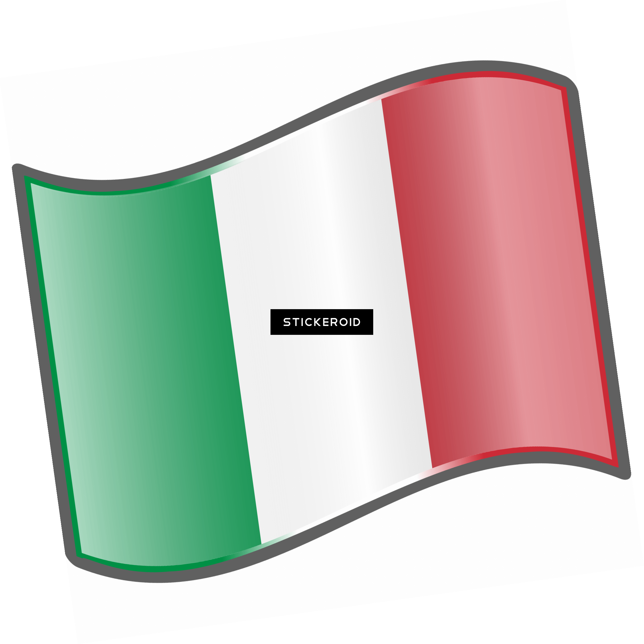 Italian Flag Wave (2257x2258), Png Download