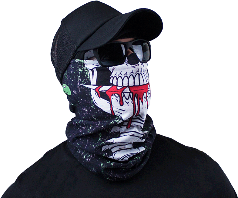 3d Face Series Skull Knife Teeth (870x666), Png Download