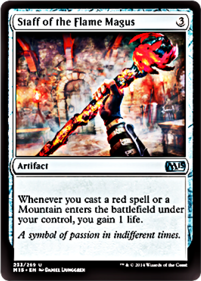 Staff Of The Flame Magus (560x560), Png Download