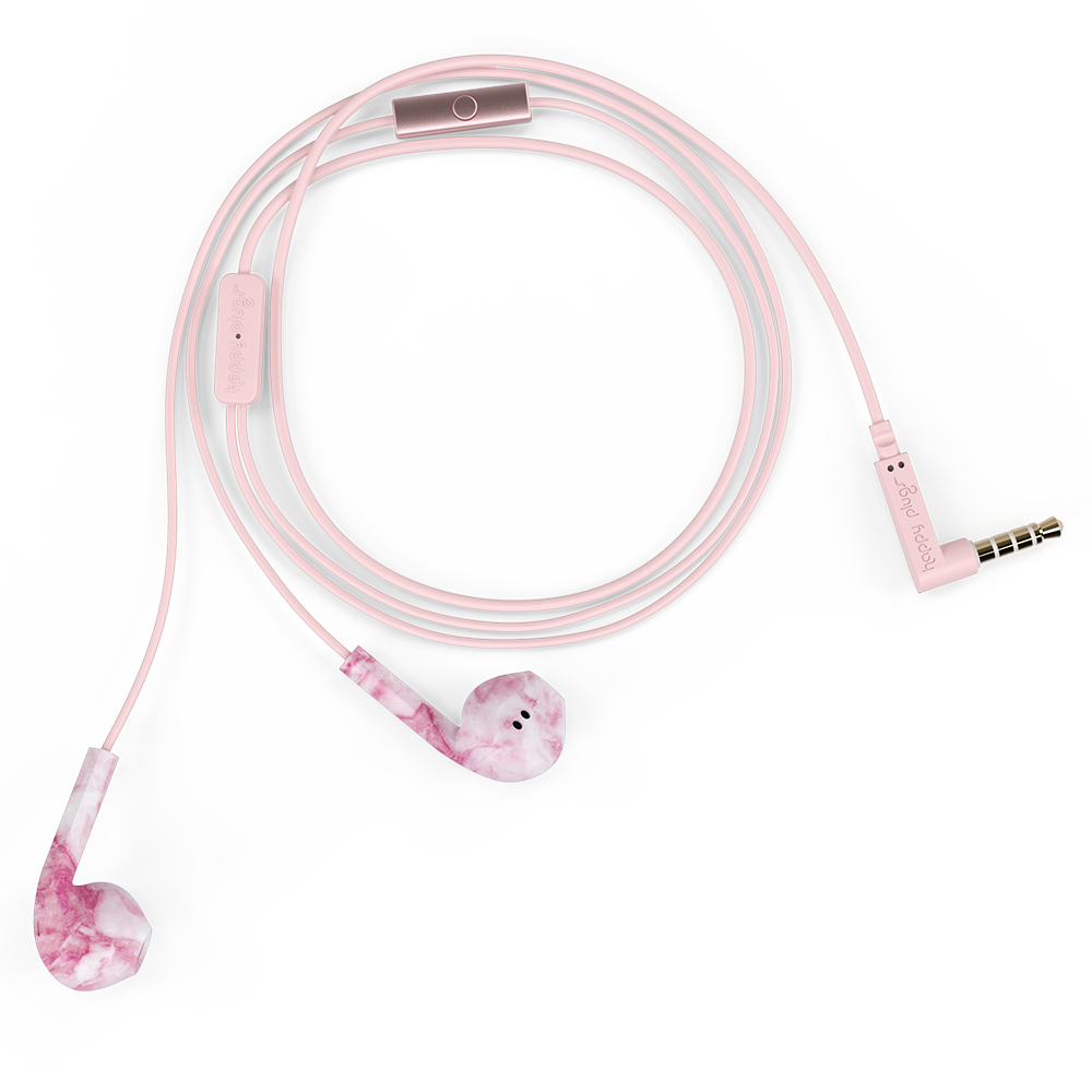 Earbud Plus Pink Marble (1000x1000), Png Download