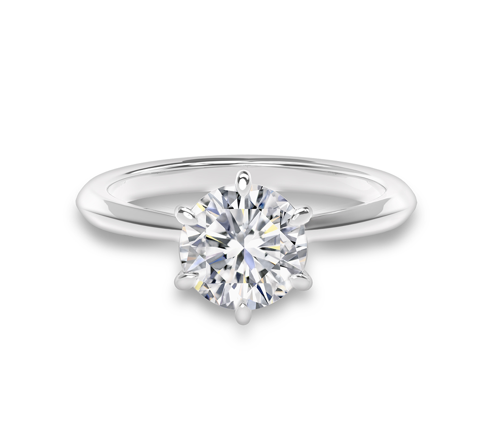 Solitaire Diamond Ring (1239x1239), Png Download