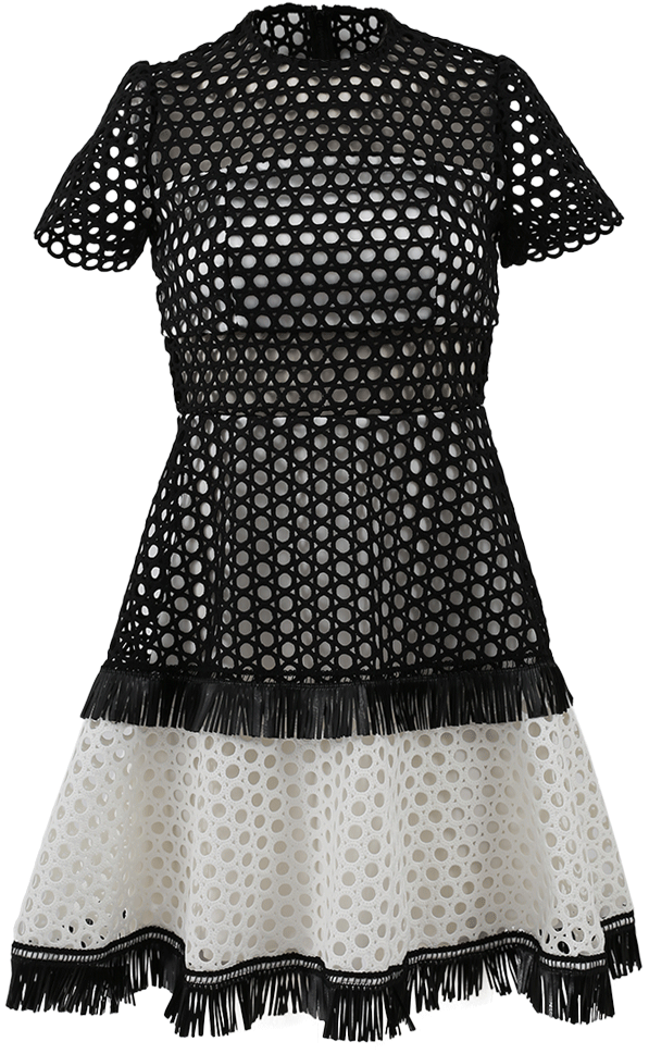 Alexis Cynthia Circle Embroidered Dress (960x1223), Png Download