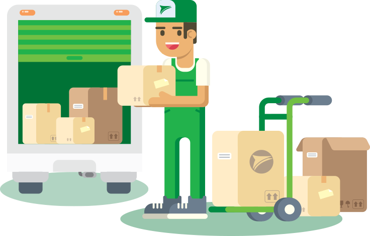 Delivery Man (736x471), Png Download