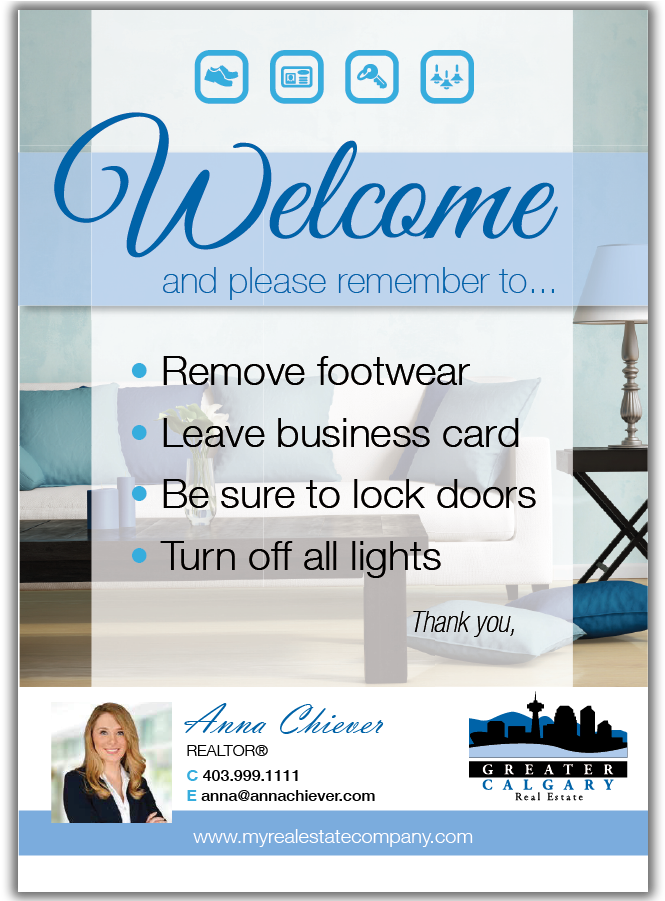 Welcome Signs Design I (900x900), Png Download