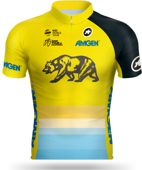 Amgen Tour Of California 2018 Leader Jersey (500x667), Png Download