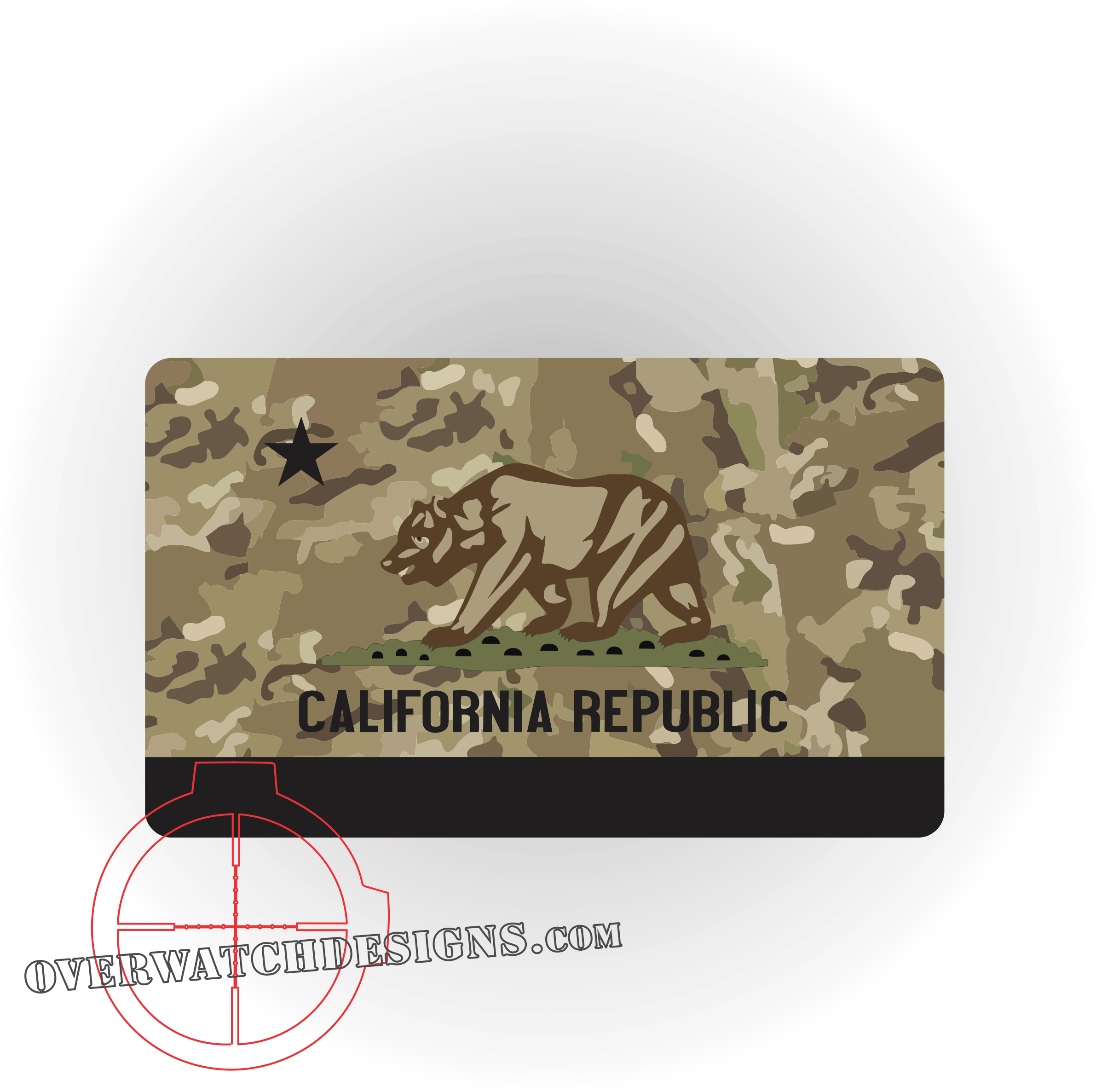 Cali Camo Flag (2409x2396), Png Download