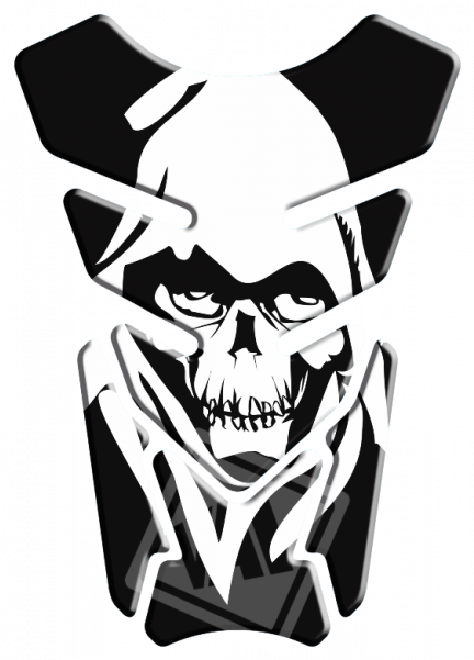 Adesivo Protetor De Tanque Caveira Skull (600x600), Png Download