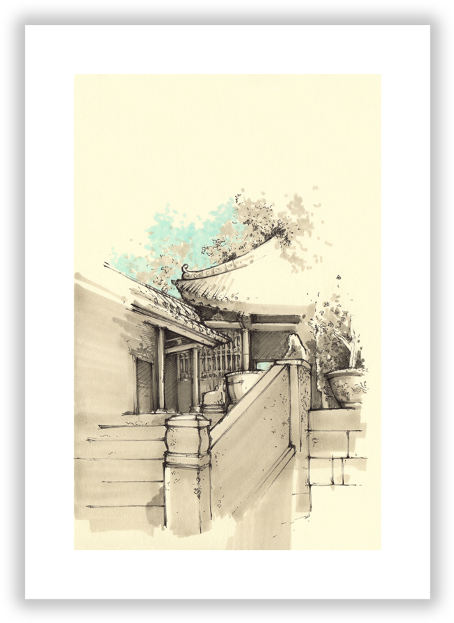 Temple Of The Five Rams (1000x1000), Png Download