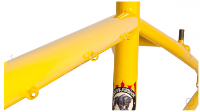 S&m Bikes Steel Panther Race Frame Yellow 22 Bmx 20" (650x650), Png Download