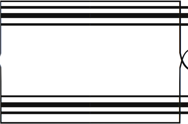 Decorative Line Blue Clipart Scroll (640x480), Png Download