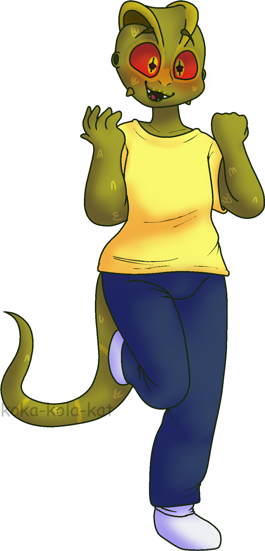 Lizard Morty By Koka Kola Kat On - Morty Smith (992x2000), Png Download