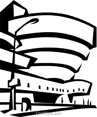 Guggenheim Museum New York City Royalty Free Vector - Guggenheim New York Png (399x480), Png Download