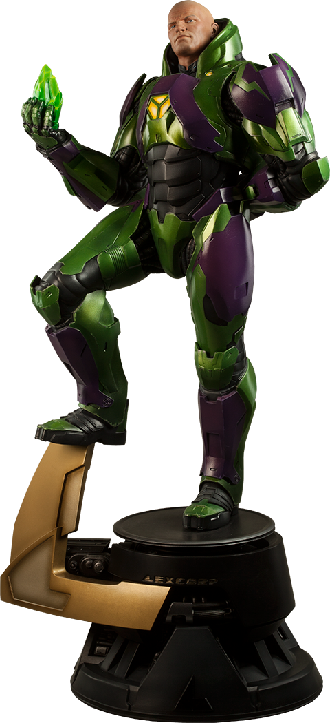Lex Luthor Power Suit Statue - Sideshow Exclusive Lex Luthor (480x1050), Png Download