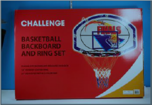 Basketball Ring & Backboard Set - Basketball (500x500), Png Download