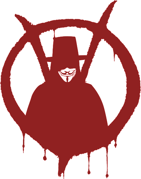 He Is Simple - V For Vendetta Stencil (500x639), Png Download