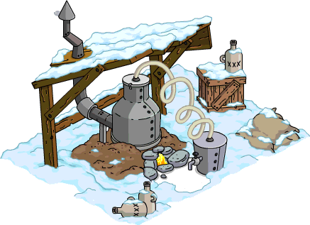 Moonshine Shack 01 Snow Menu - Moonshine Shack (437x317), Png Download