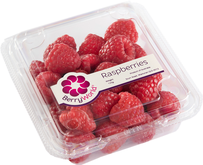 Raspberry Punnet Etch 700x700 - Berryworld Raspberries (700x700), Png Download