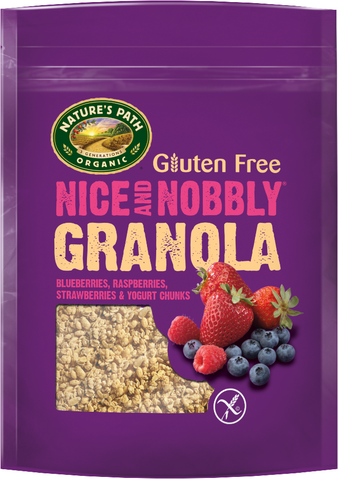 Nature's Path Foods Blueberry, Raspberry & - Natures Path Granola - Strawberry Rasp Blue 312g (1 (720x960), Png Download