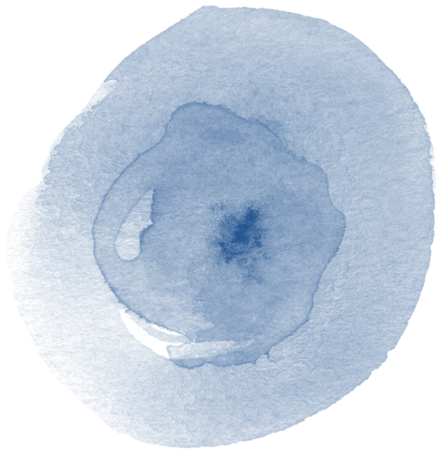 Watercolor-blue - Watercolor Painting (674x699), Png Download