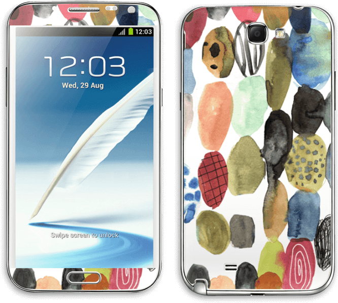 Dots Watercolor - Samsung Galaxy Note Ii (800x684), Png Download