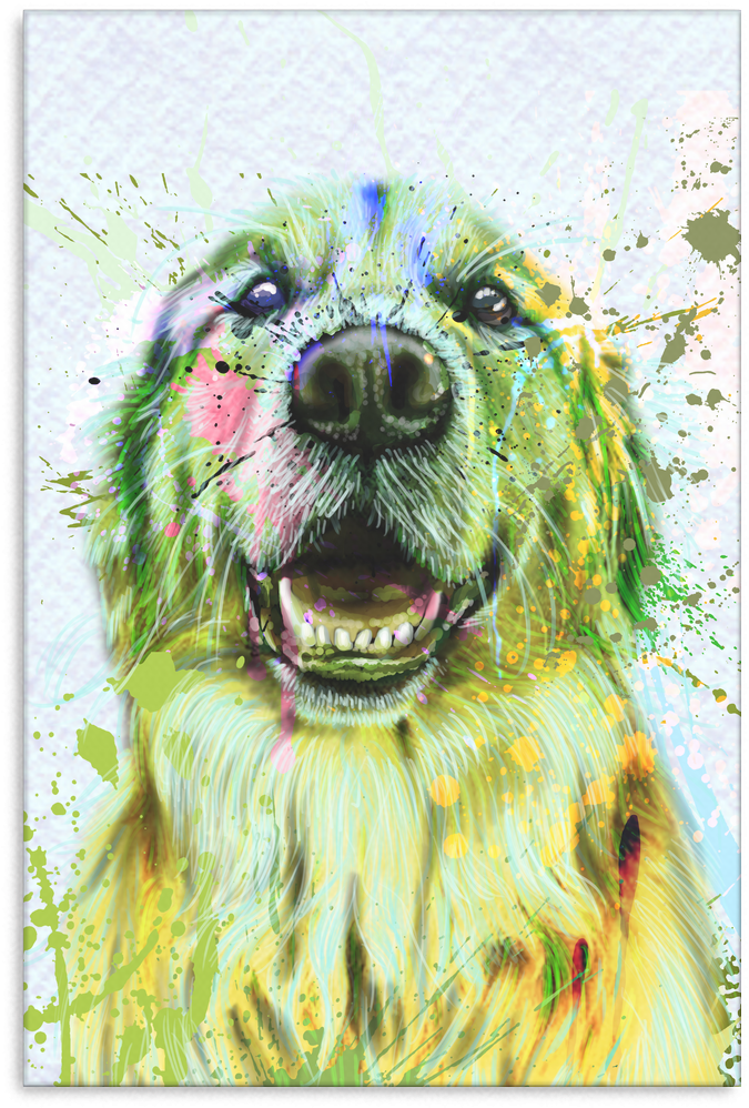 Golden Retriever Canvas P60 - Golden Retriever (1024x1024), Png Download