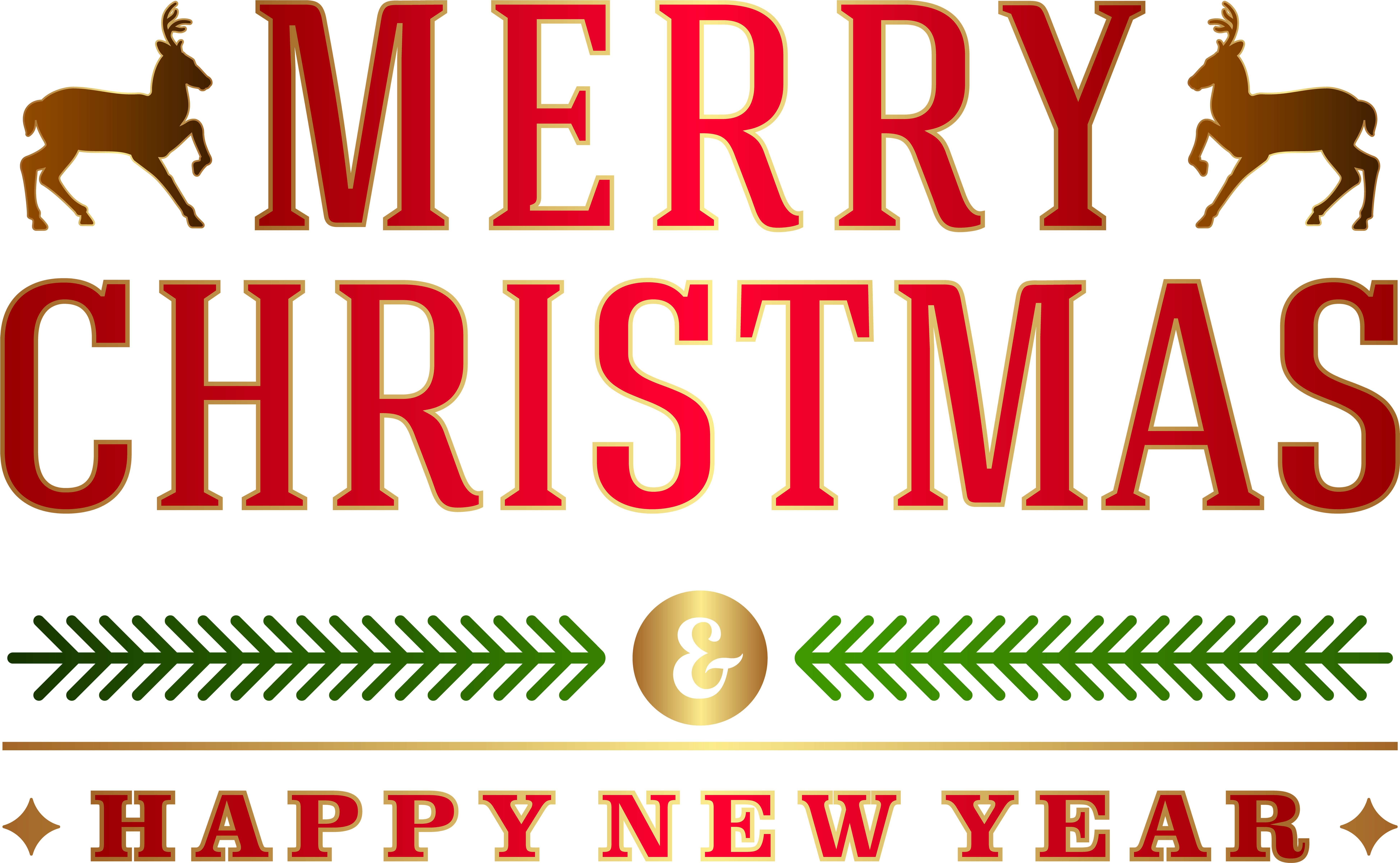 Reindeer Stamp Christmas Party Stickers (set Of 35) (8000x4932), Png Download