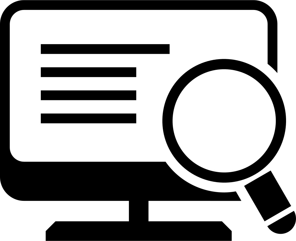 Clipart Computer Magnifying Glass - Computer Magnifying Glass Icon (980x798), Png Download